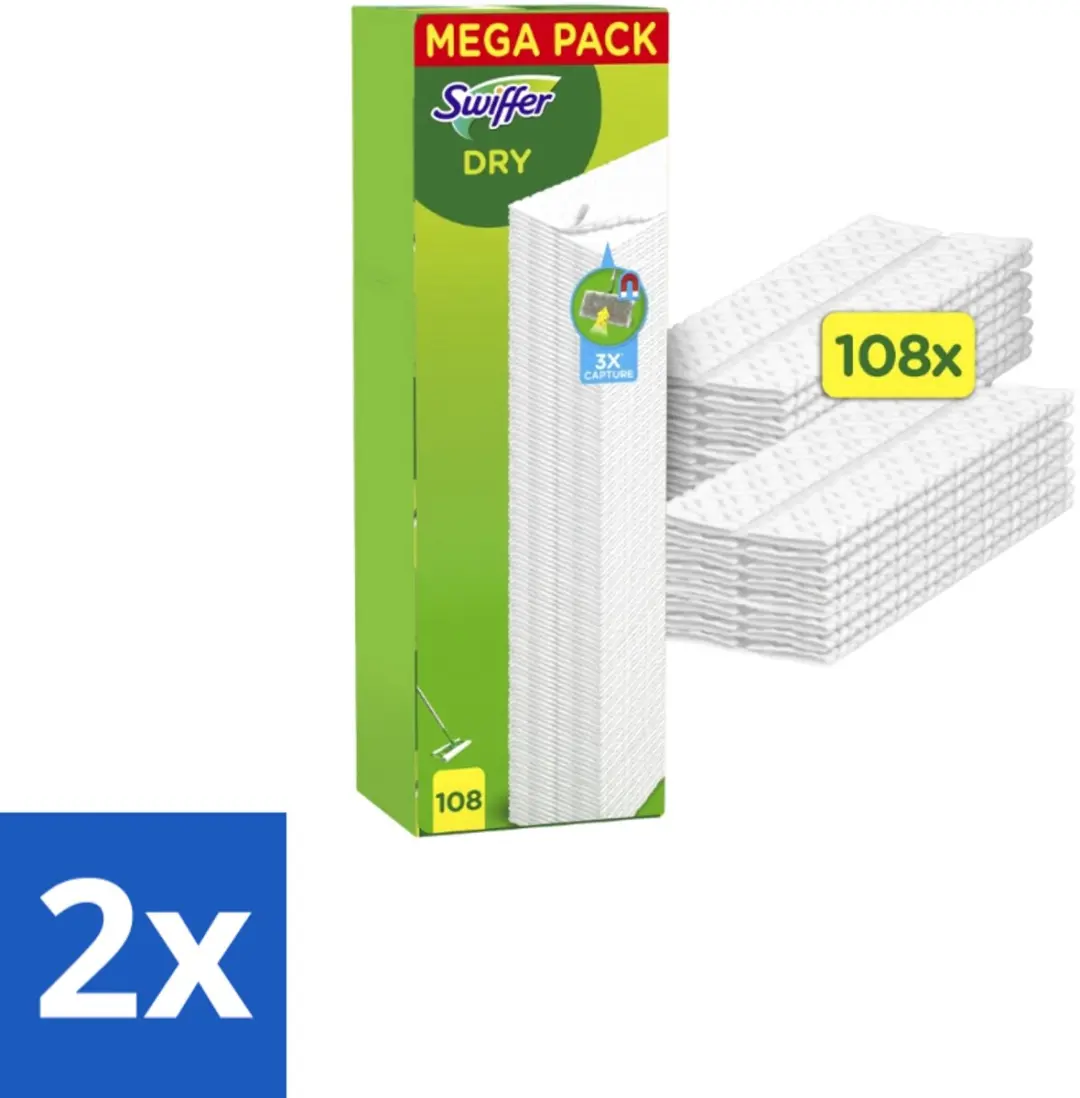 Swiffer Dry Vloerdoekjes Navulling 108 Stuks