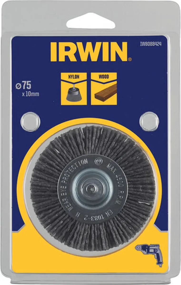 Irwin Nylondraadborstel 75mm - 10mm