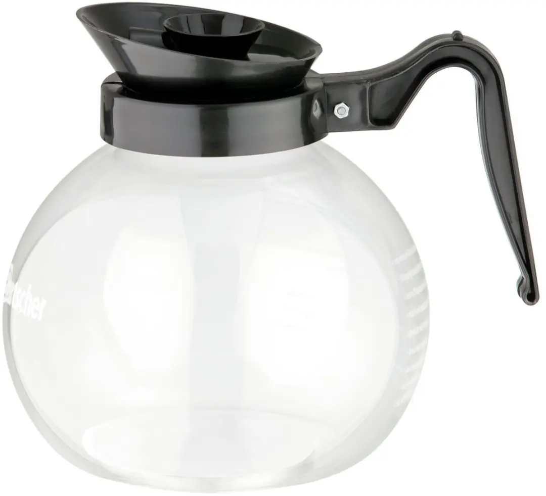 Bartscher 190133 Koffiekan Glas 1,8L - Zwart