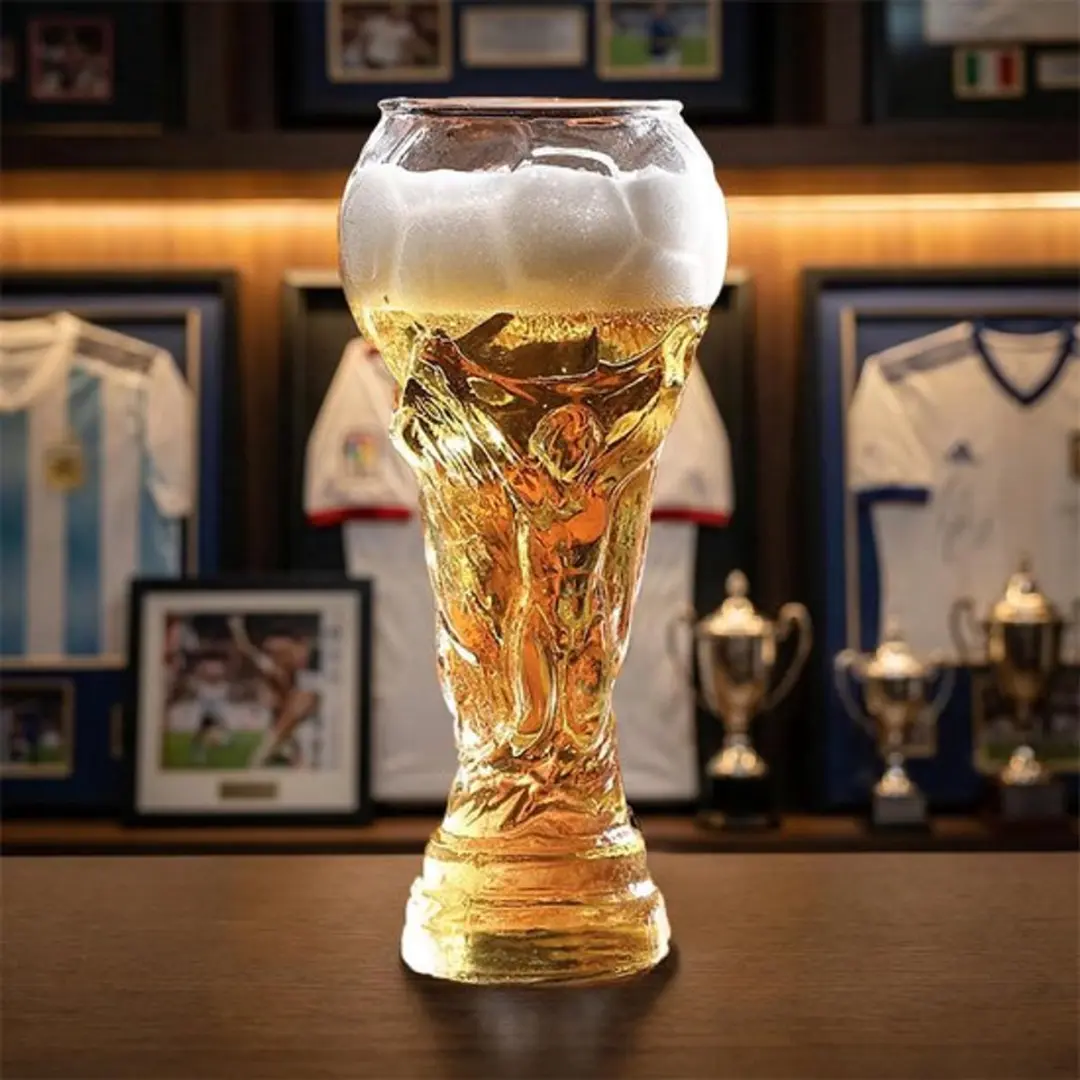 ECTEATOY Bierglazen WK 2026 Trophy Style 600ml - 2 Stuks