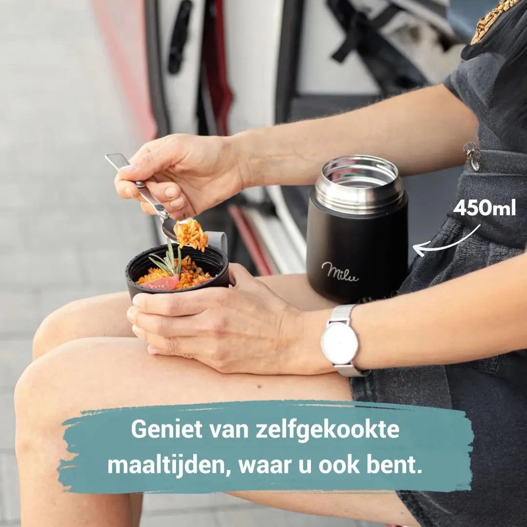 Milu Thermos Voedselcontainer 650ml - Navyblauw