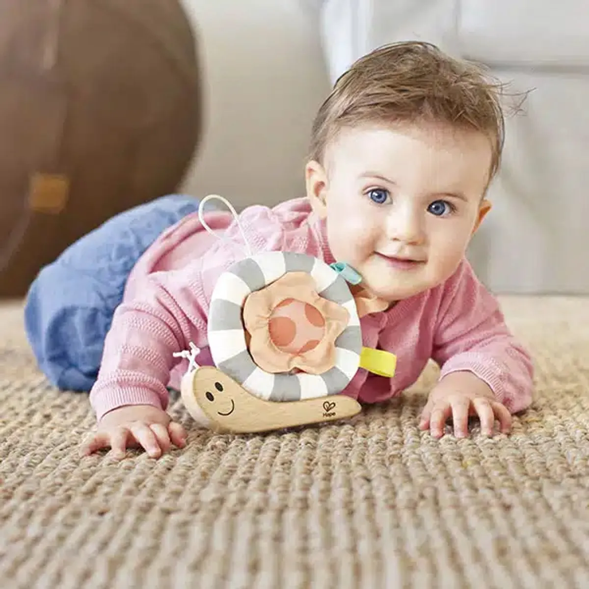Hape Houten Rups met Ratelgeluid - Multi