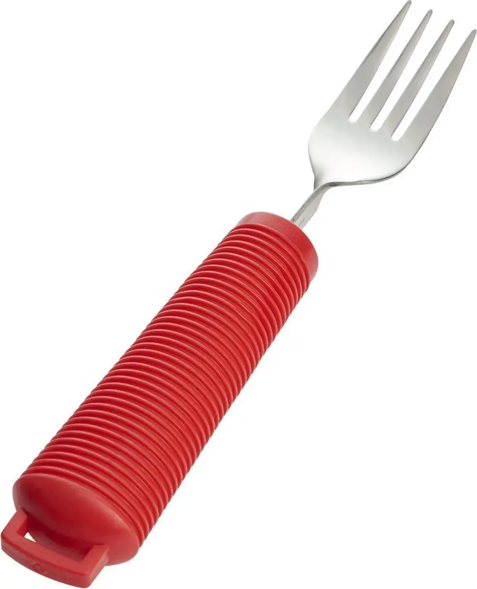 Vitility Ergonomisch Bestekset Rood - 3-delig