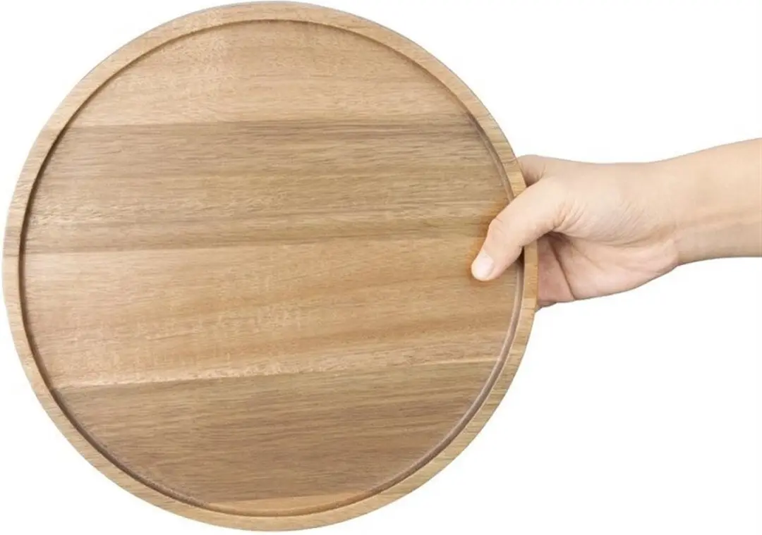 Olympia Acacia Ronde Bord FT612 - 25cm - Bruin - afbeelding 6 van 6