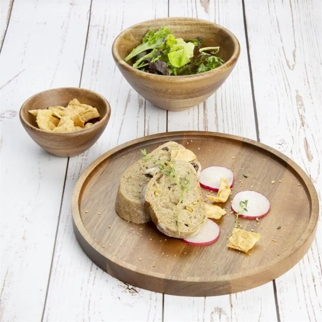 Olympia Acacia Ronde Bord FT612 - 25cm - Bruin