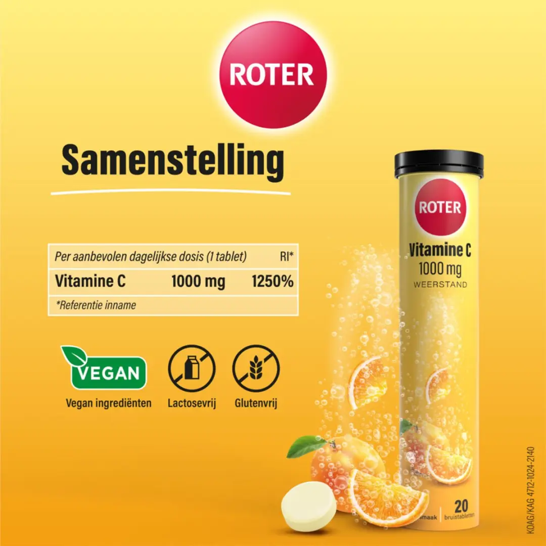 Roter Vitamine C Bruis 1000mg - 40 Stuks