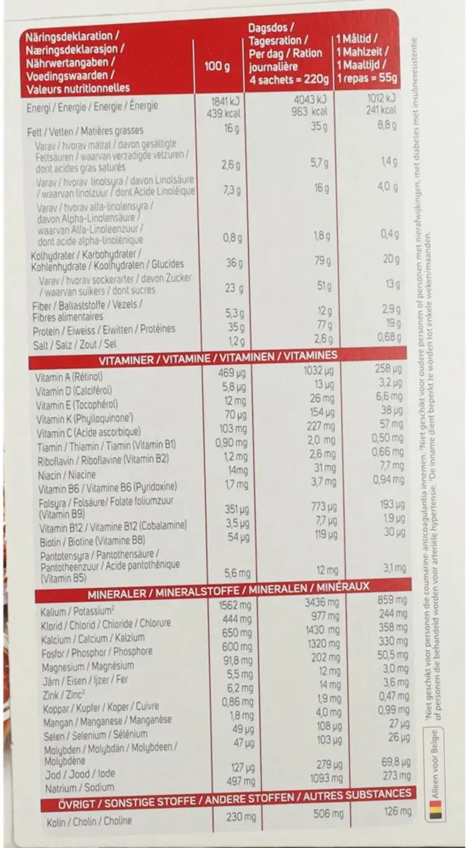 Modifast Weight Control Milkshake Aardbei - 2x8x55g