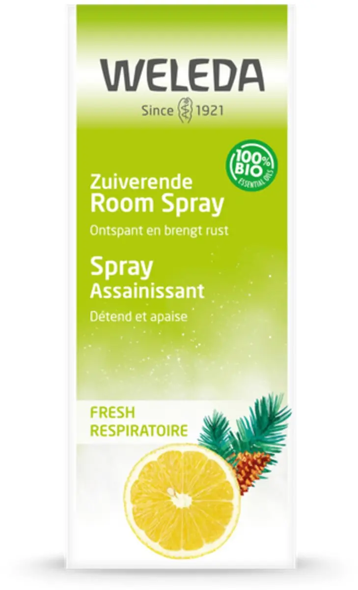 Weleda Zuiverende Room Spray Fresh 200ml - 4 Stuks