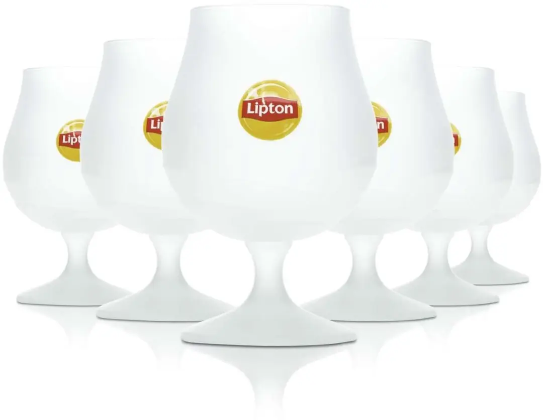 Lipton Ice Tea Longdrinkglazen Set 6 Stuks - 350ml - Wit