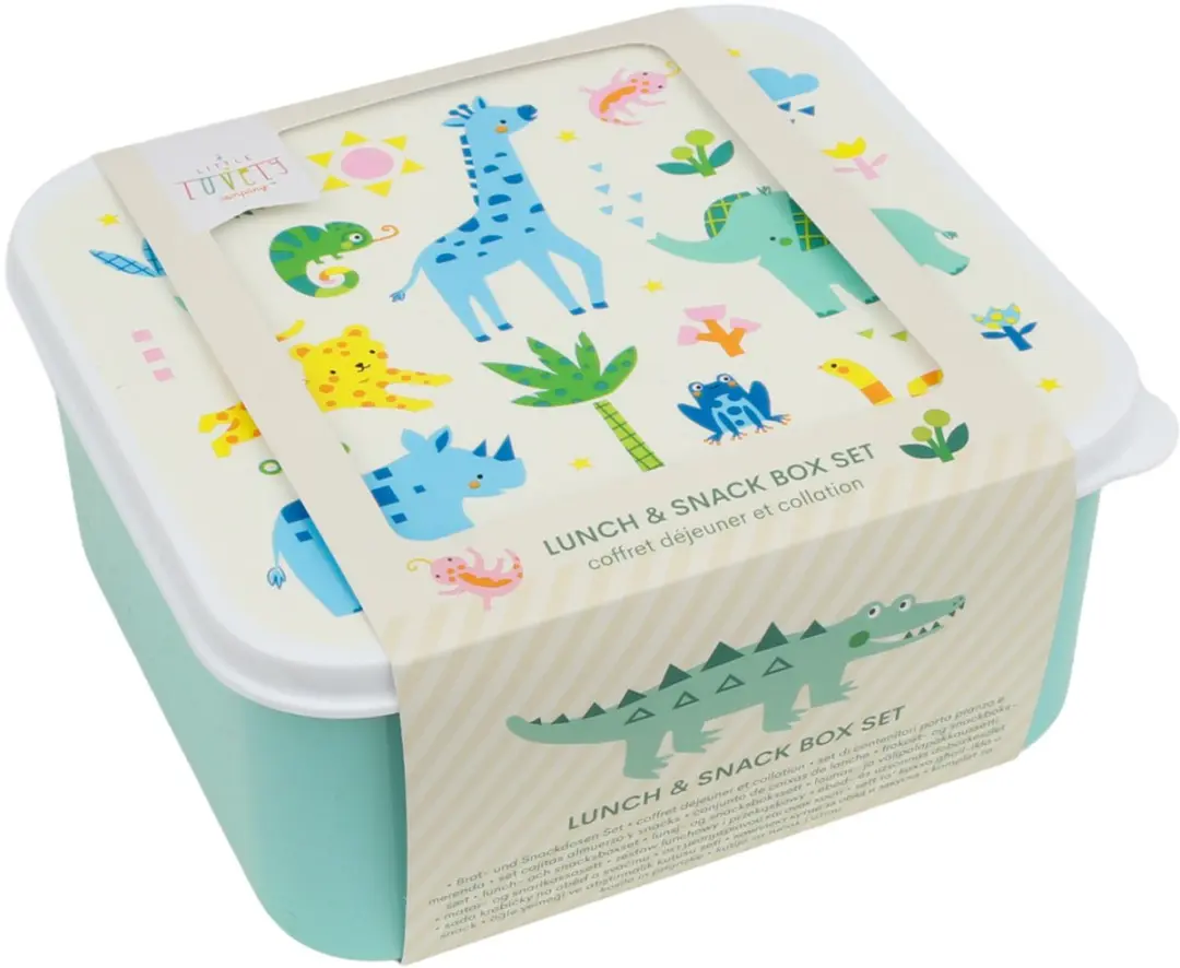 A Little Lovely Company Jungle Brooddoos - 4-delig