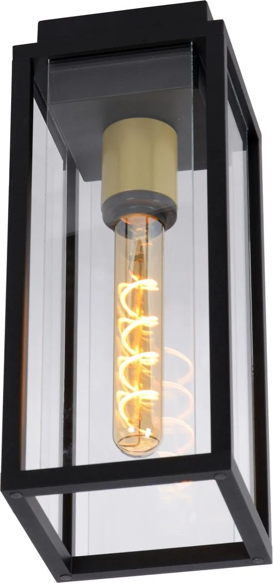 Lucide Laurens Plafondlamp E27 IP54 - Zwart