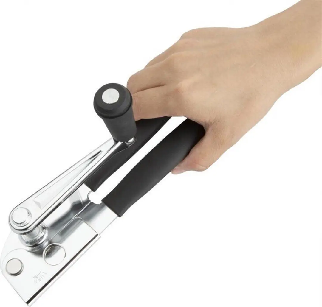 Vogue CJ368 Handheld Blikopener - Zilver/Zwart