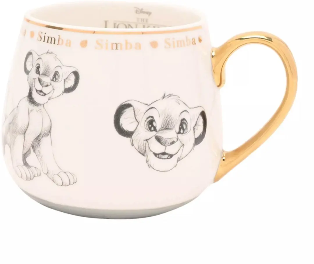 Disney Classic Collectible Simba Beker - Goud/Wit