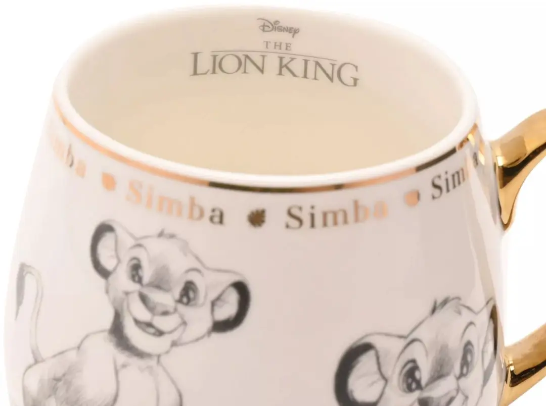 Disney Classic Collectible Simba Beker - Goud/Wit