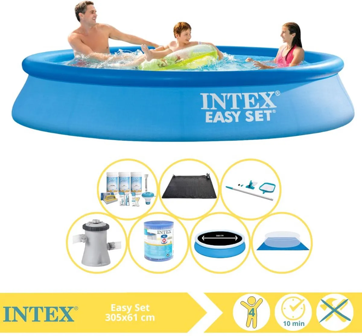 Intex Easy Set 28118GN Opblaaszwembad 305x61cm