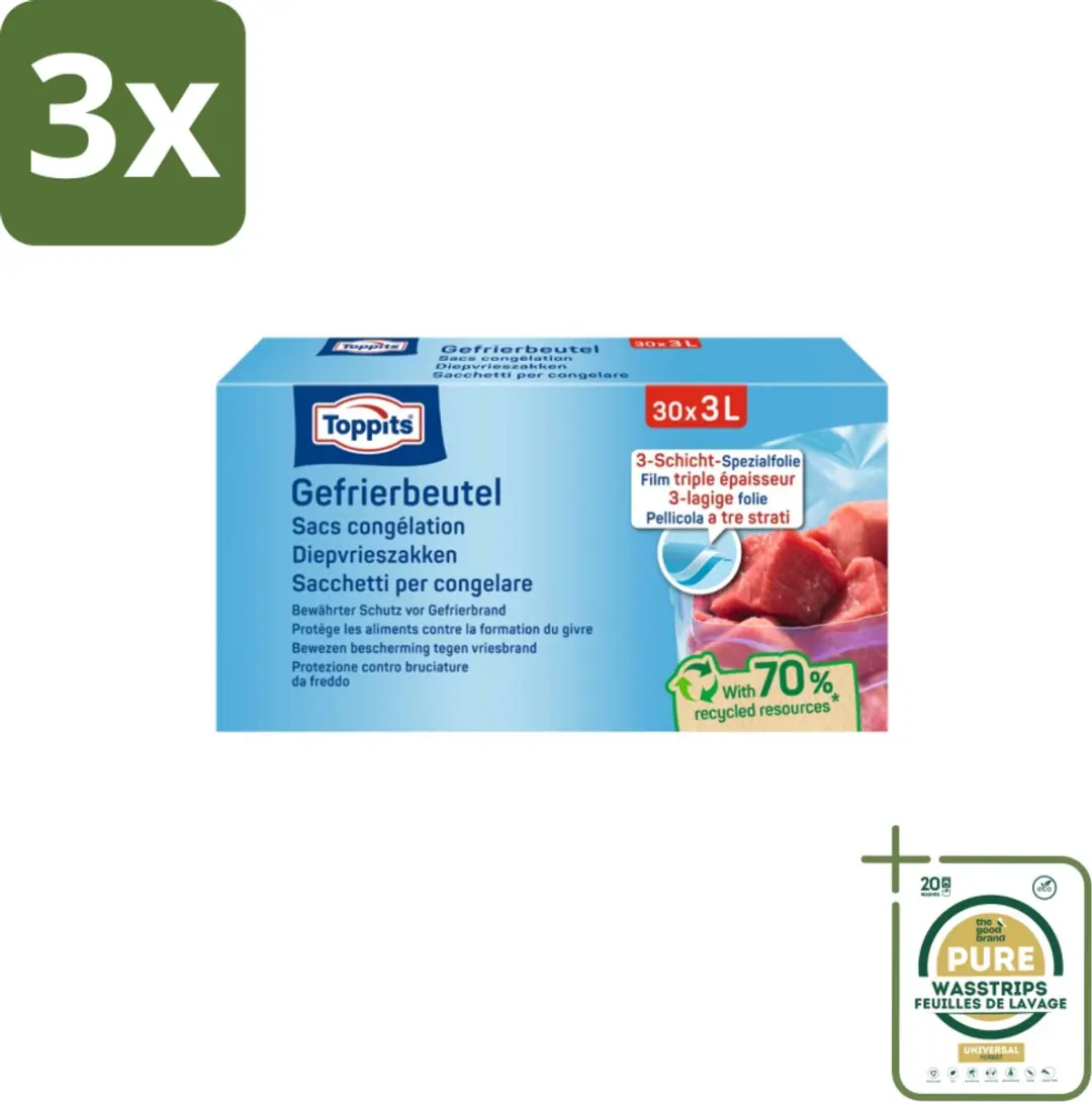 Toppits Diepvrieszakjes 3L