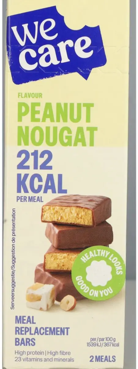 weCare Meal Replacement Bars Peanut Nougat - 3 Stuks