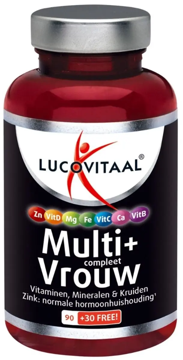 Lucovitaal Multi Compleet Vrouw 360g - 120 Tabletten - 3 Stuks