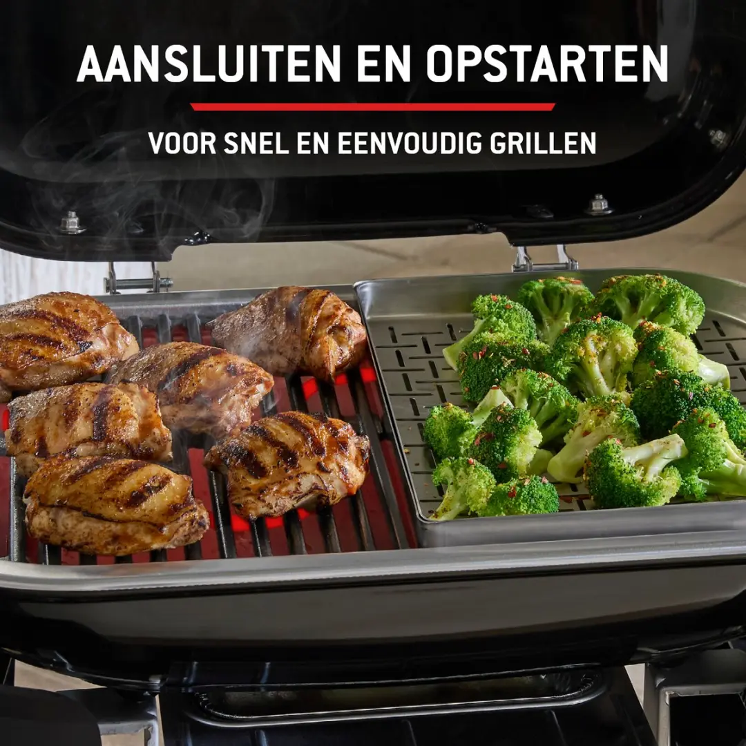 Weber Lumin Compact Elektrische Barbecue - 6 Hamburgers - Zwart