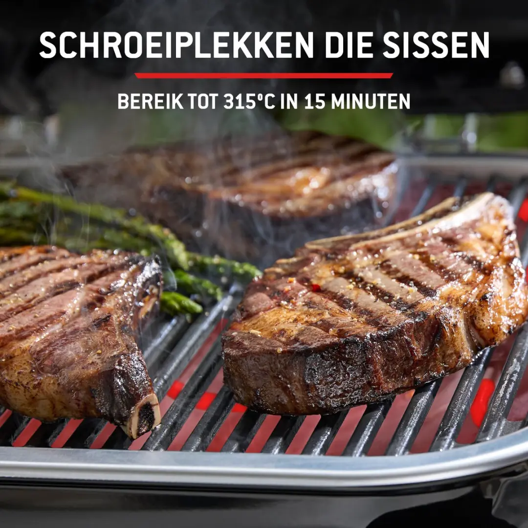 Weber Lumin Compact Elektrische Barbecue - 6 Hamburgers - Zwart - afbeelding 6 van 6