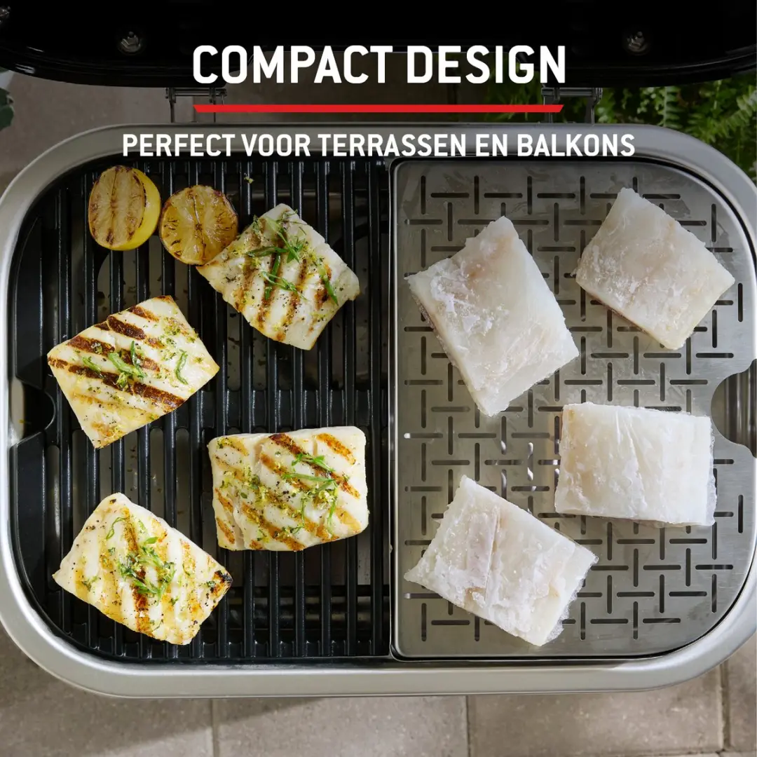 Weber Lumin Compact Elektrische Barbecue - 6 Hamburgers - Zwart