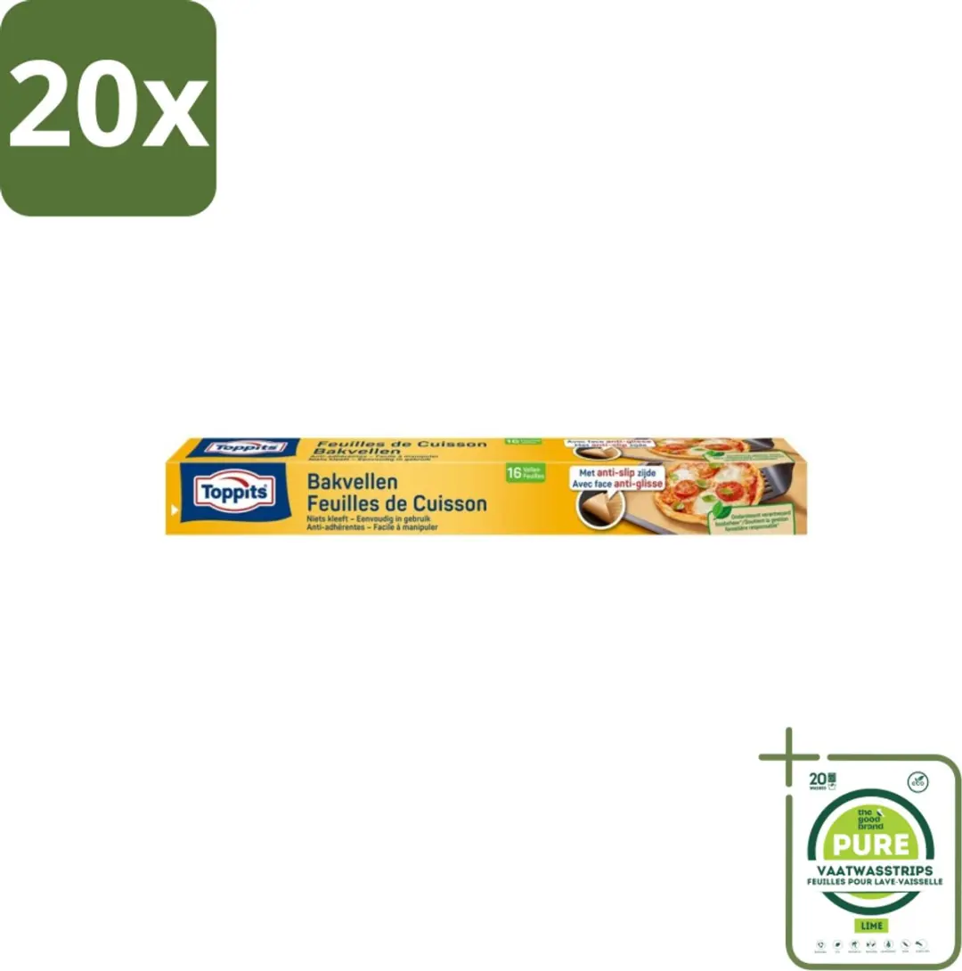 Toppits Bakpapier 3D Grootverpakking 20 Stuks