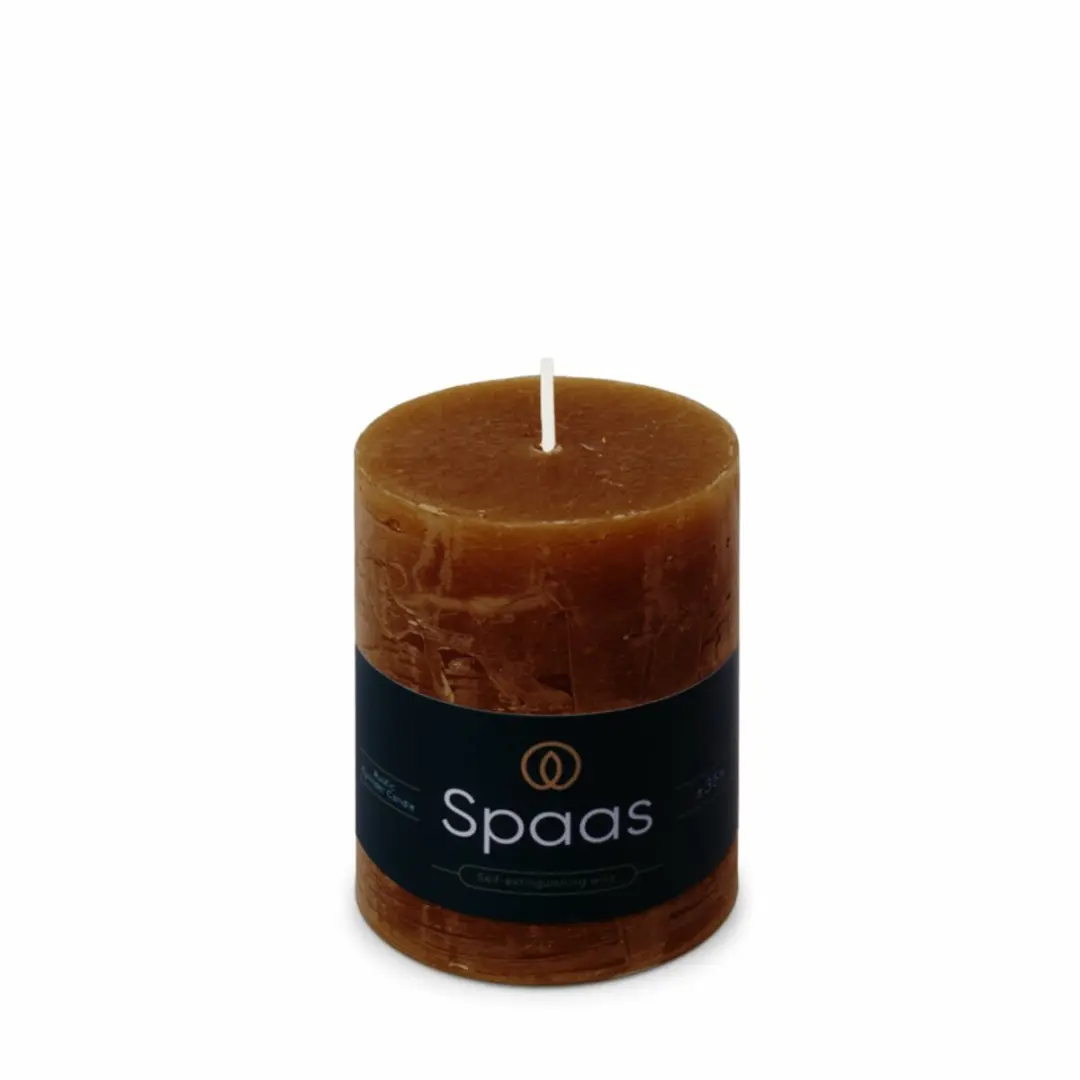 Spaas Rustieke Pillarkaars Cognac