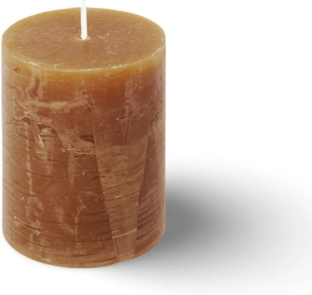 Spaas Rustieke Pillarkaars Cognac - 8 Stuks
