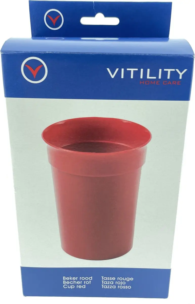 Vitility Beker 3924100090 - 177ml - Rood