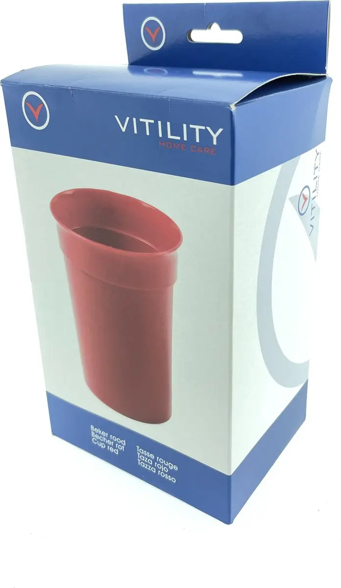 Vitility Beker 3924100090 - 177ml - Rood