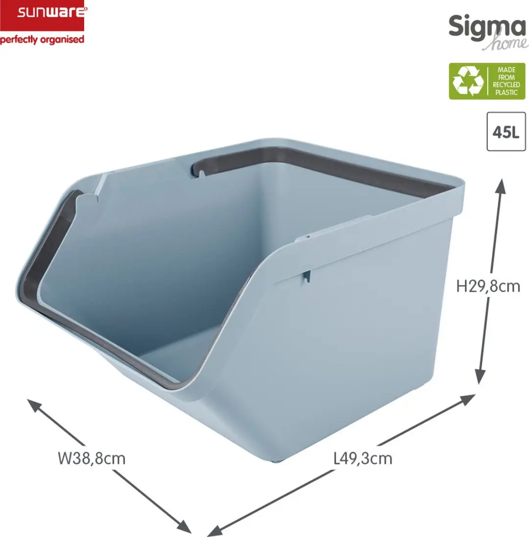 Sunware Sigma Home Prullenbak 45L - Blauw