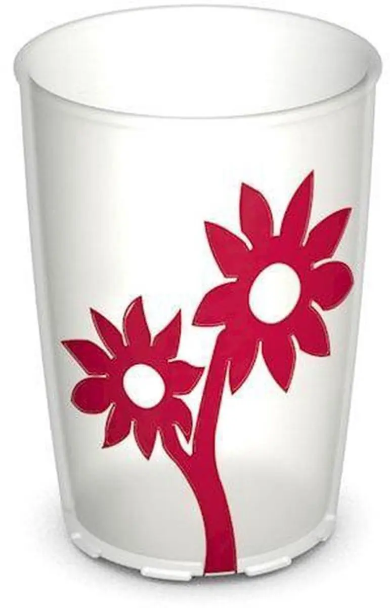 Vitility Antislip Beker Bloemen 200ml