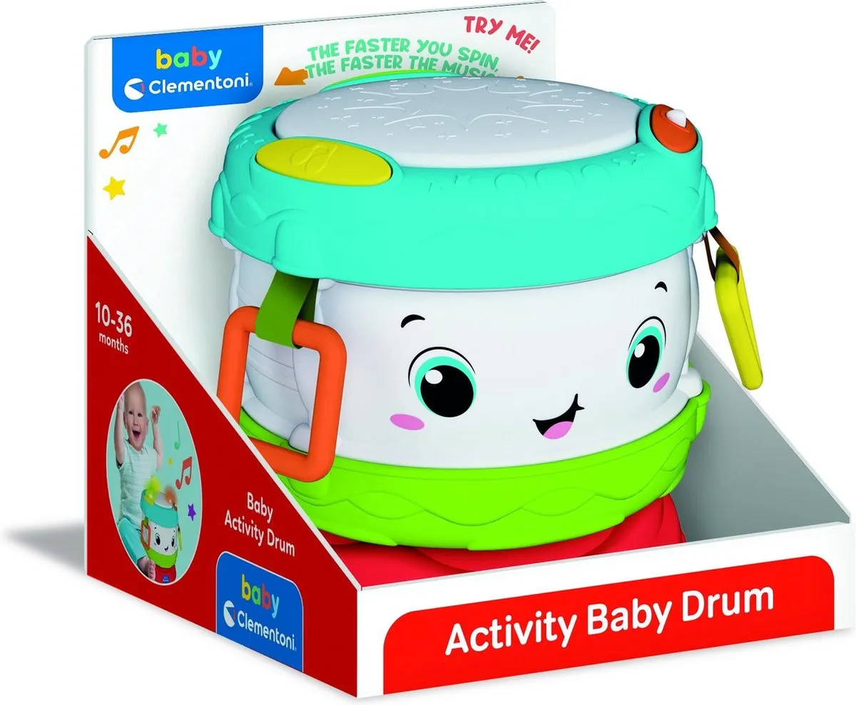 Clementoni Baby Activiteitentrommel 17409 - Multi Kleur
