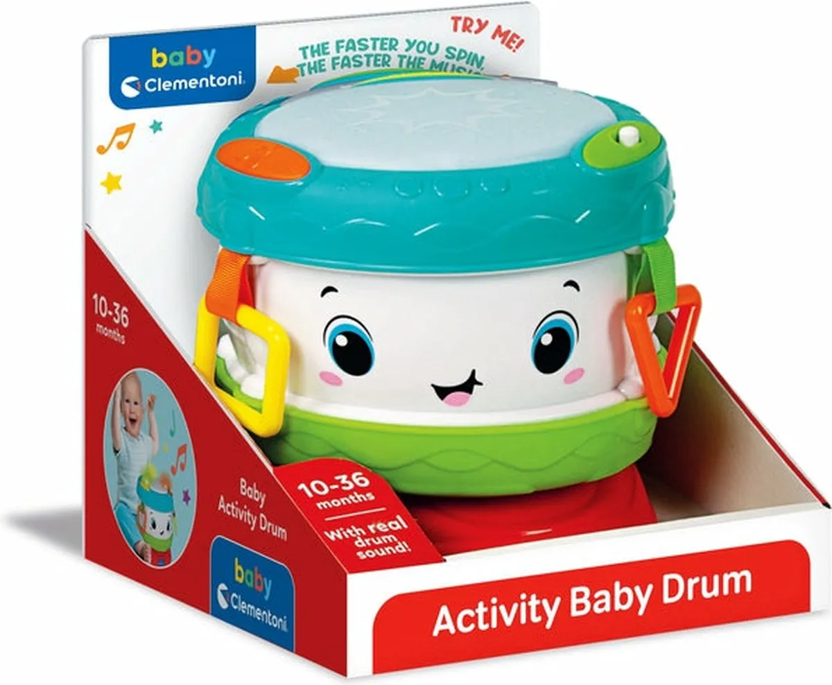 Clementoni Baby Activiteitentrommel 17409 - Multi Kleur - afbeelding 6 van 6