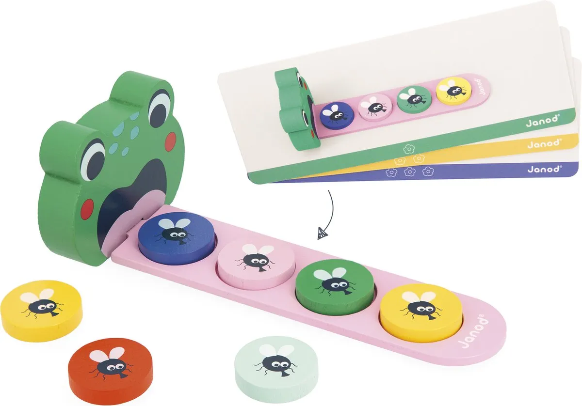 Janod De Algoritme Kikker Educatief Spel - 37 Delen - Meerkleurig