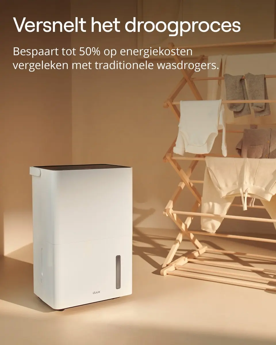 Duux Bora DXDH30 Luchtontvochtiger 30L/dag - 4 Liter - Wit