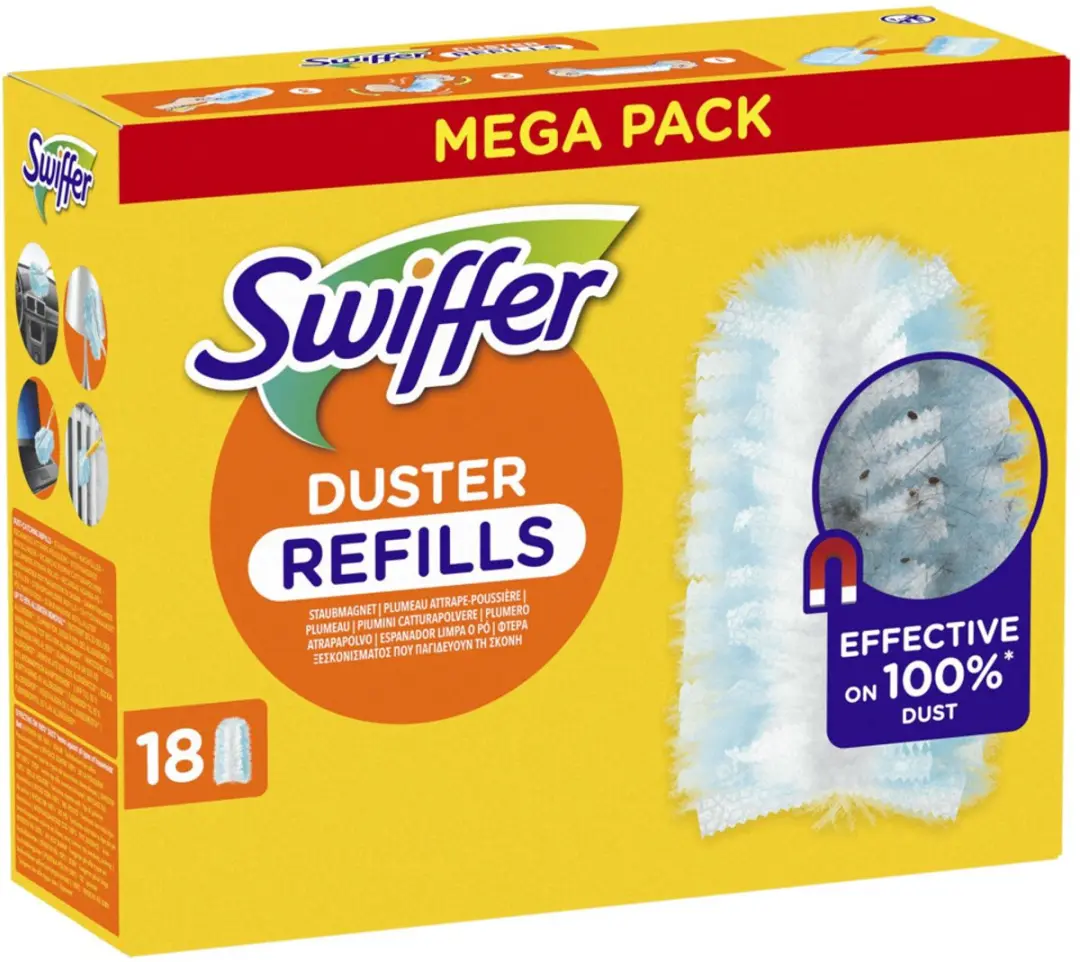 Swiffer Duster Stofwisser Navullingen - 5x18 Stuks Wit