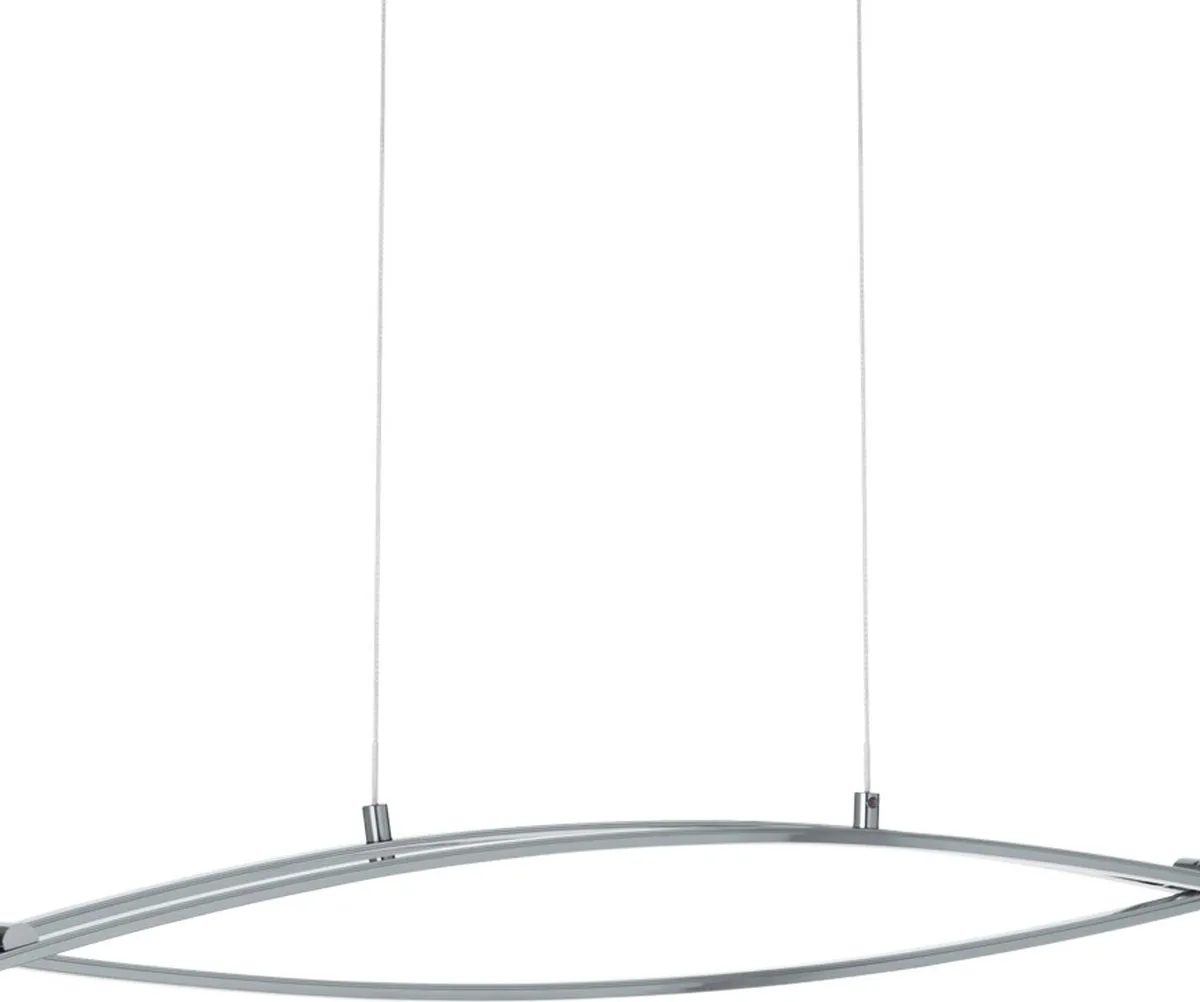 Eglo Nevado Hanglamp LED 90cm - Chroom/Wit