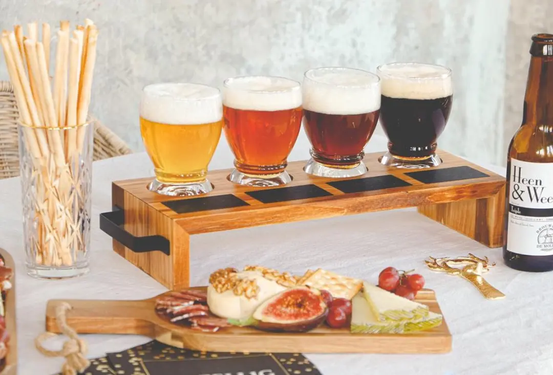 Senza Proeverij Set - Whiskyglas 4-delig - 35x15cm - Bruin
