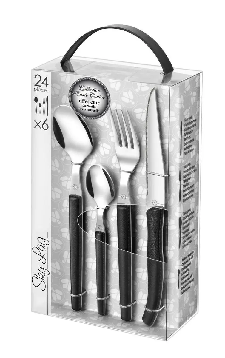 Amefa Sky Lag Bestekset 24-delig - 6 Personen - Zwart
