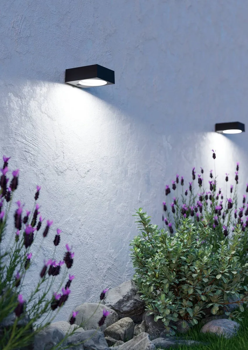 Eglo Darfano Wandlamp Buiten Sensor Zwart - 14,5 cm