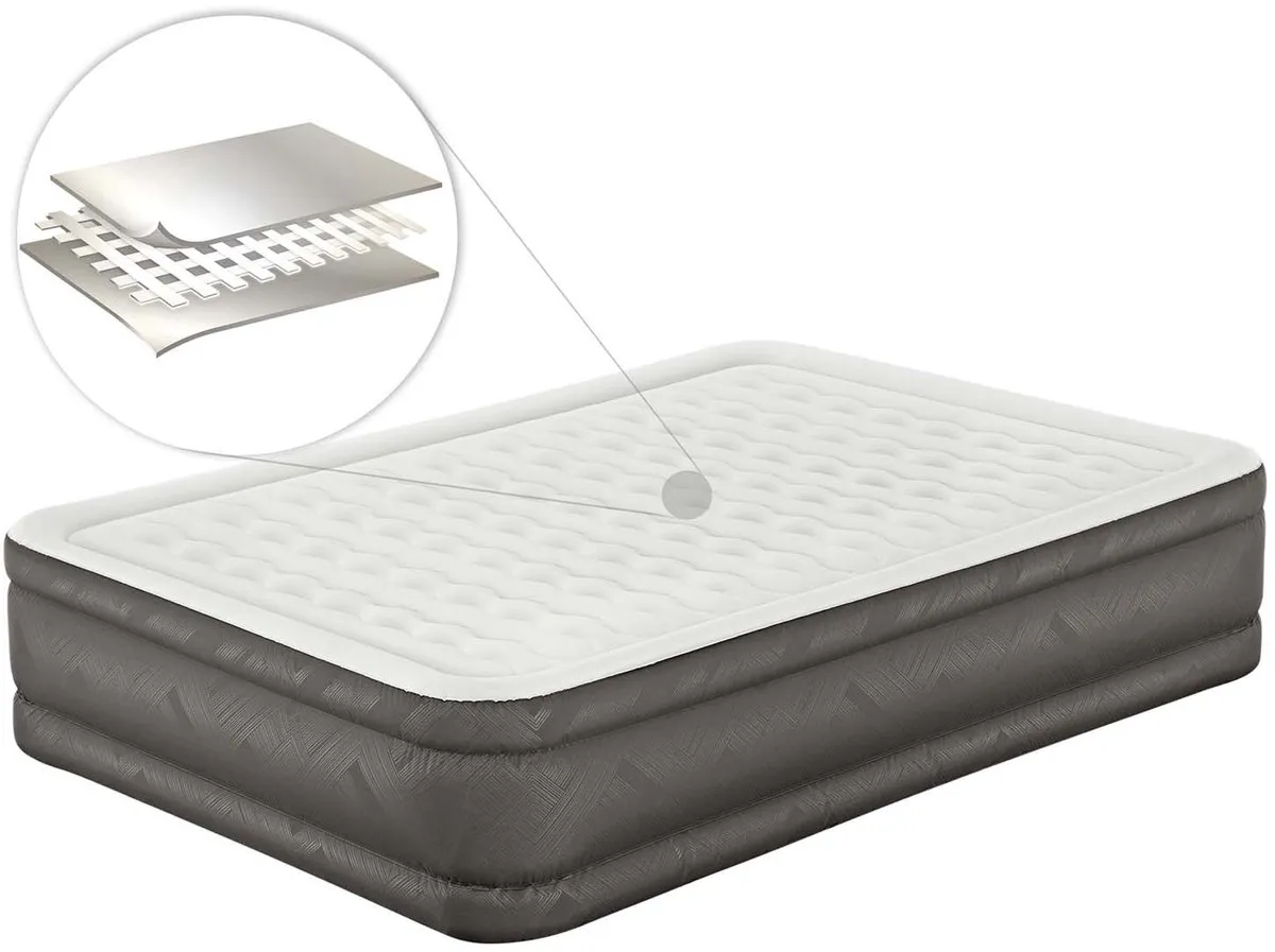 Bestway Fortech Tough Guard Luchtbed Queen 46cm - Beige