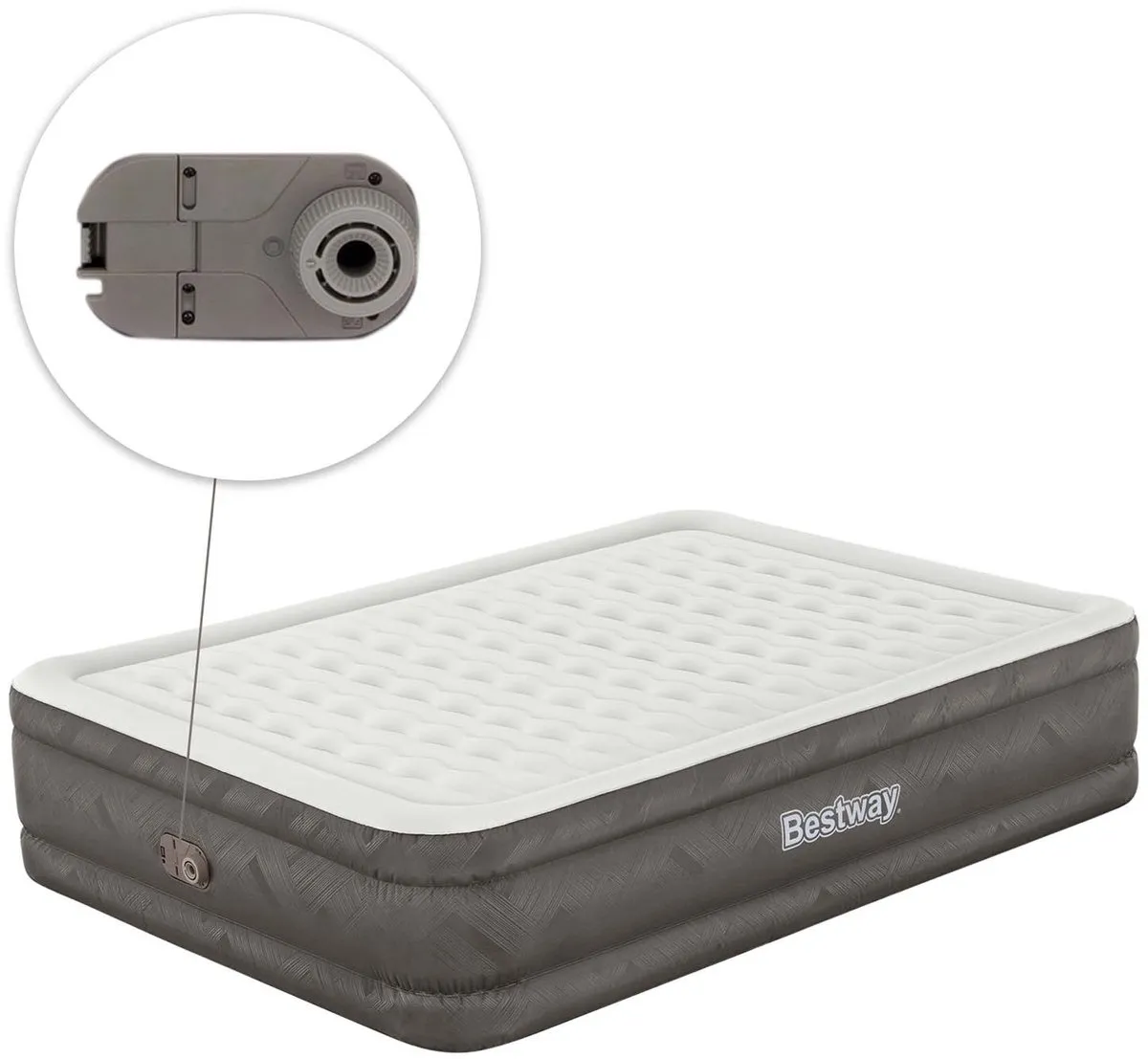 Bestway Fortech Tough Guard Luchtbed Queen 46cm - Beige