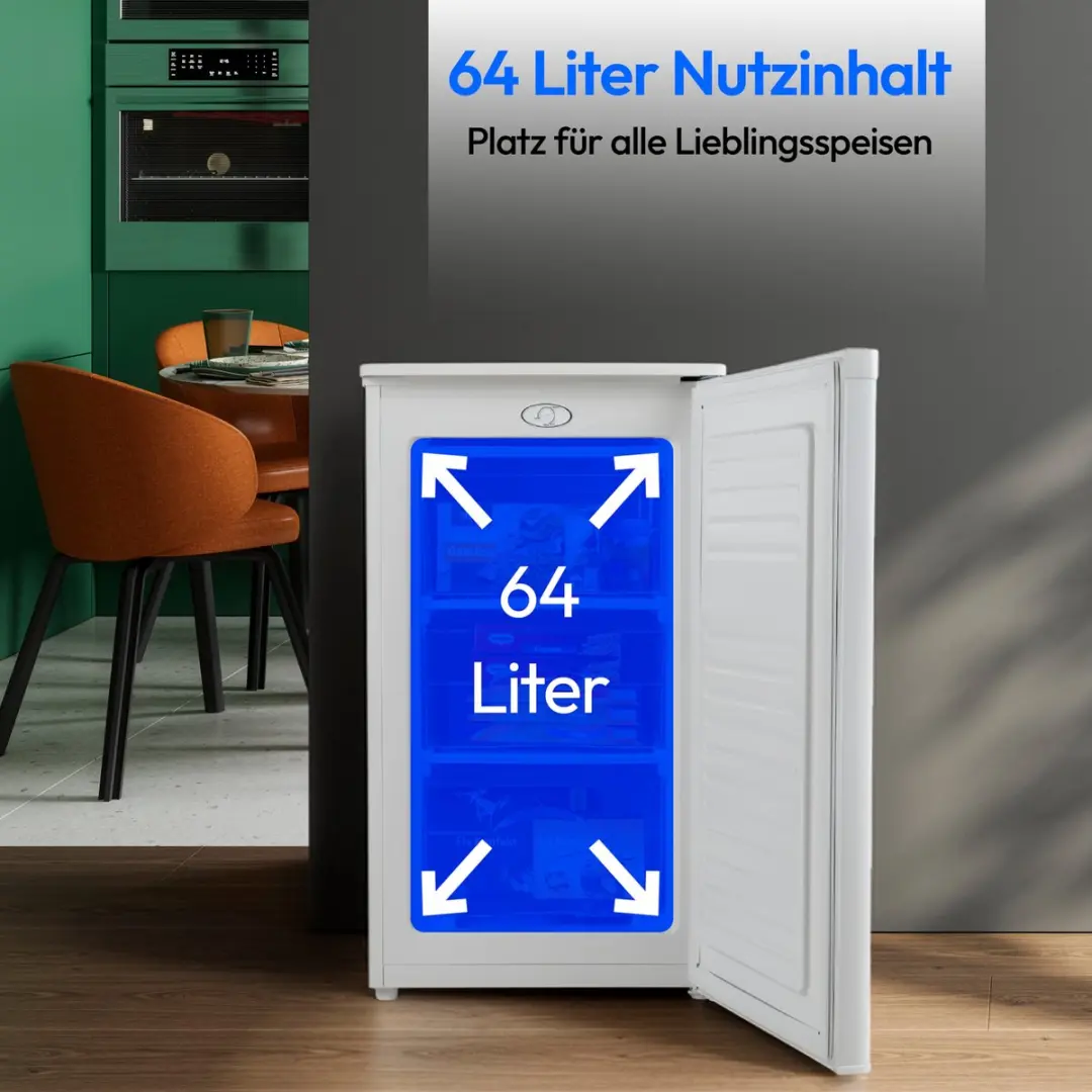Medion Vriezer MD370031 - 64L - 85cm - 3 Transparante Laden - Wit