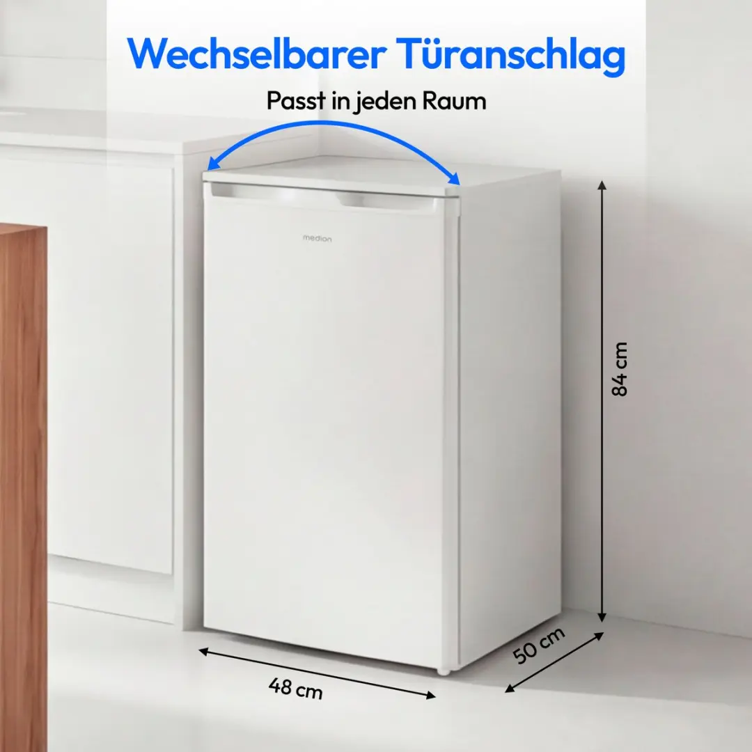 Medion Vriezer MD370031 - 64L - 85cm - 3 Transparante Laden - Wit