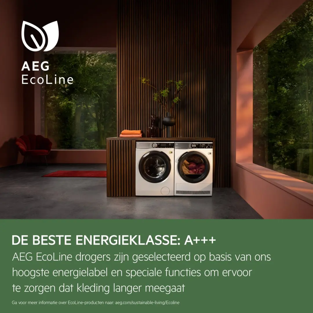 AEG TR969M6C EcoLine 9000 Warmtepomp Droger 9 kg - Wit