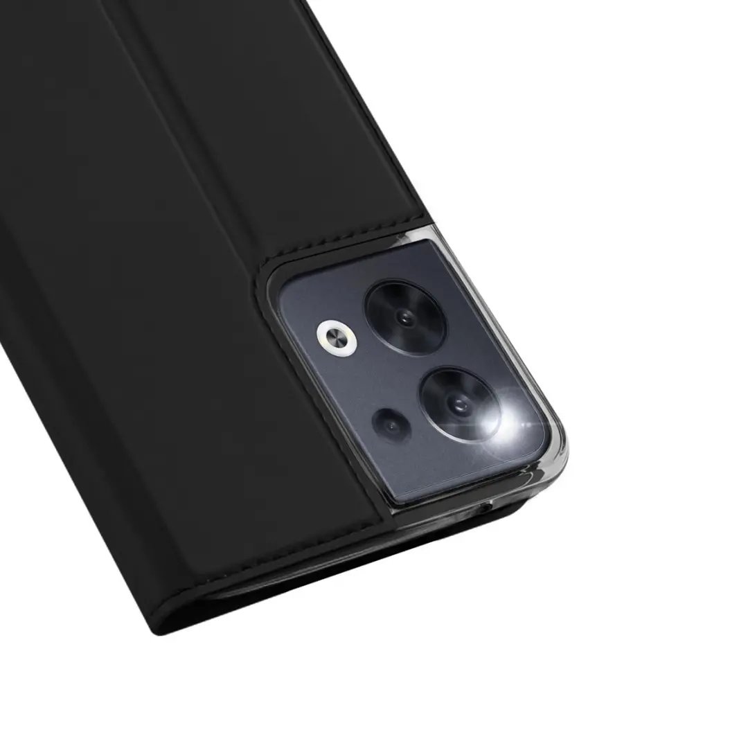 Dux Ducis Skin Pro Hoesje Oppo Reno 8 - Zwart