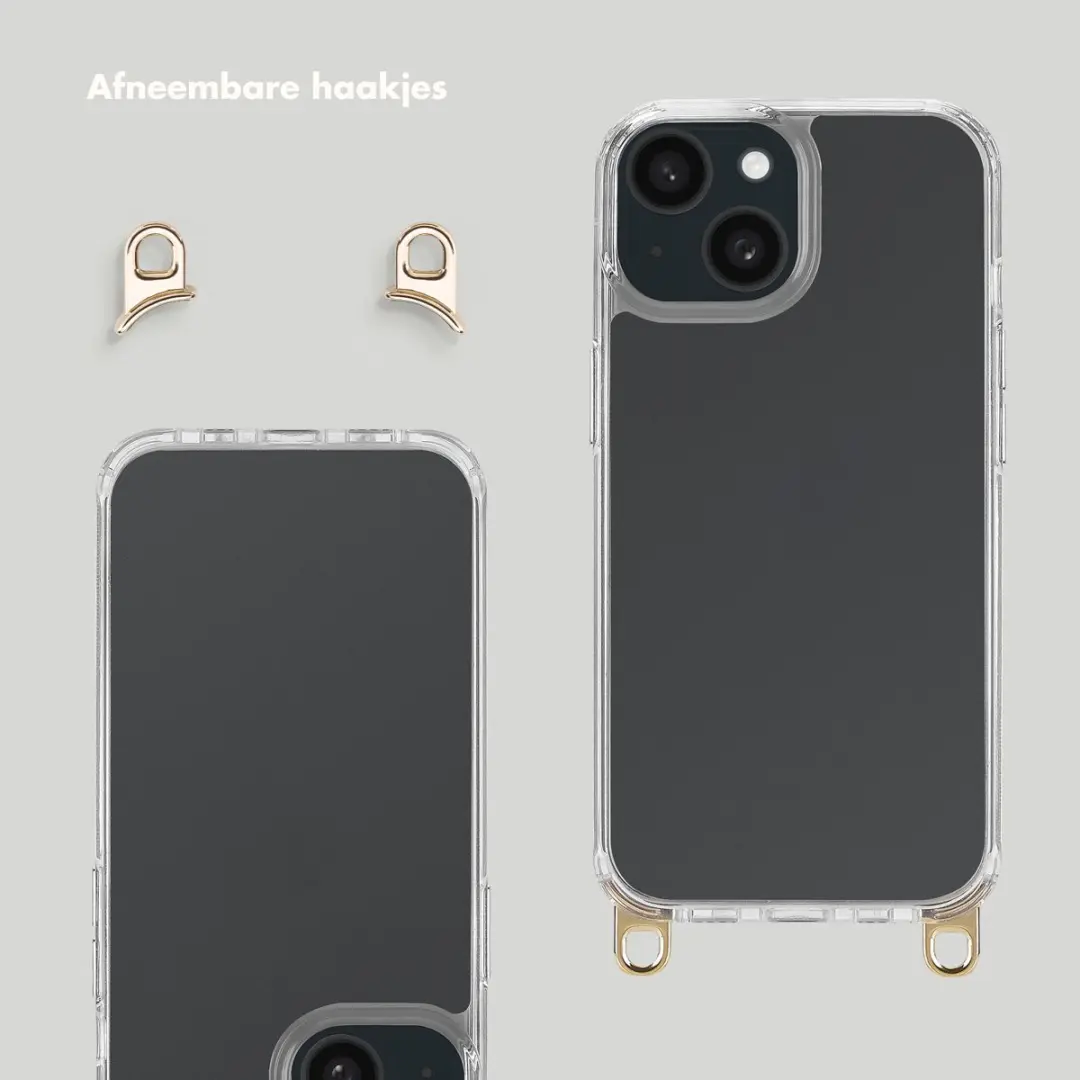 Selencia Transparant Hoesje iPhone 14 - Roze