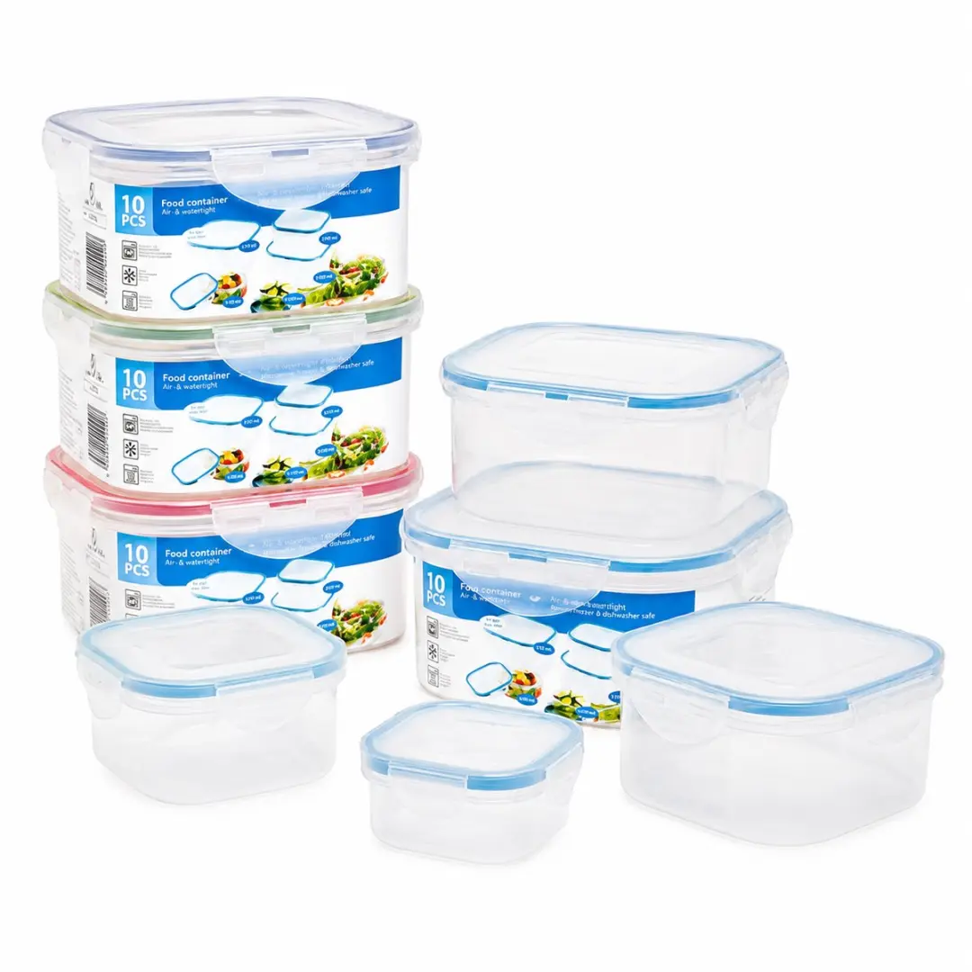 Curver Fresh&Go Vershoudbakjes Set 10-delig - 5 Formaten - BPA-vrij