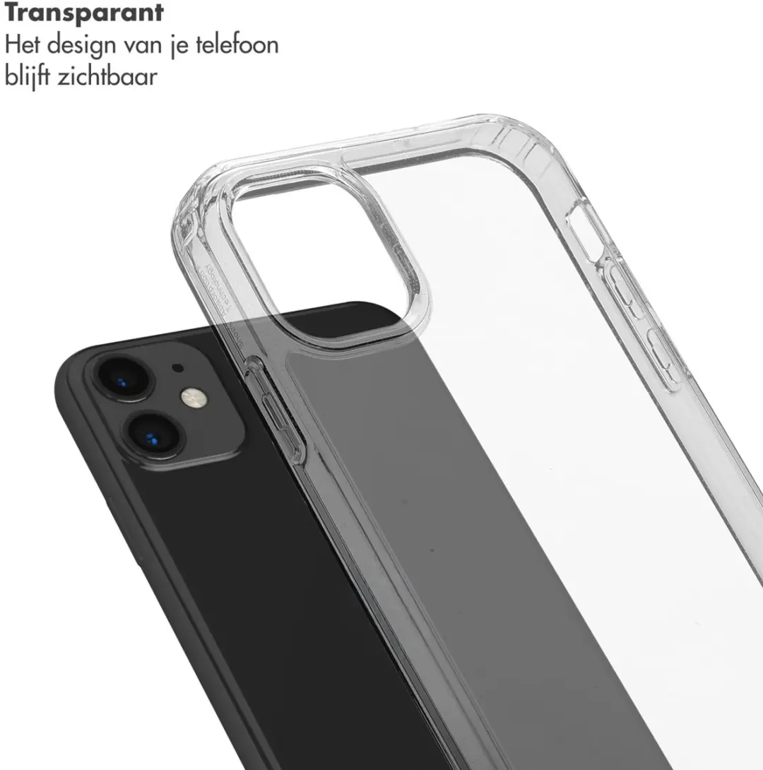 Selencia Transparant Hoesje iPhone 11 - Bruin - afbeelding 6 van 6